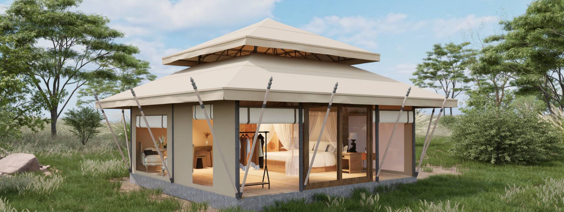 吉木乃县户外野奢帐篷